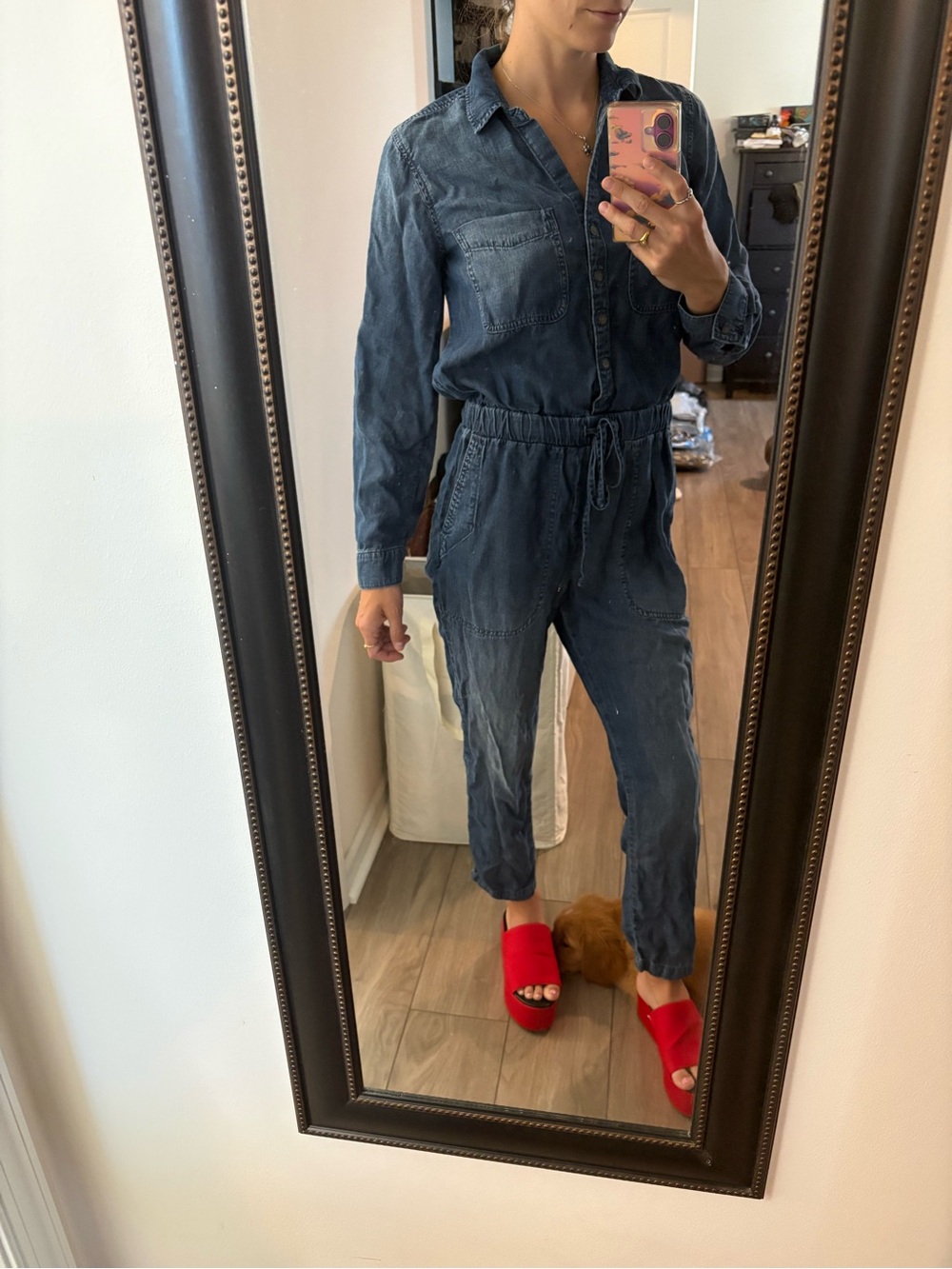 Denim Utility Jumpsuit